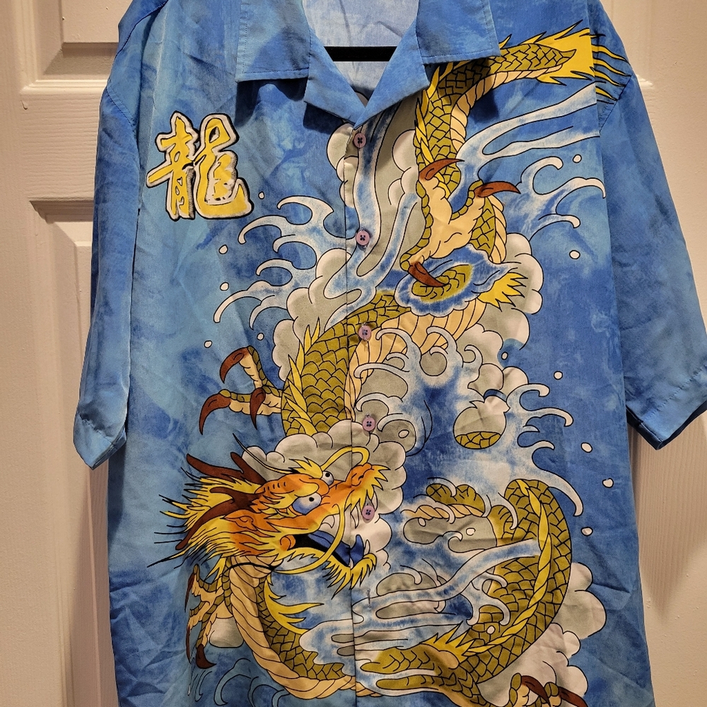 Vintage Chinese Dragon Graphic Shirt